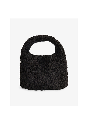 Womens Whistles Luz Ruched Satin Mini Bag