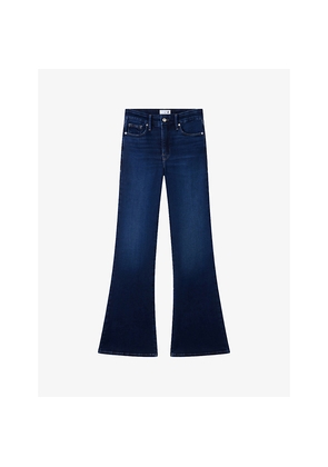 Womens Good American x Dolly's Joleans By Dolly Parton Flared-Leg High-Rise Denim Jeans