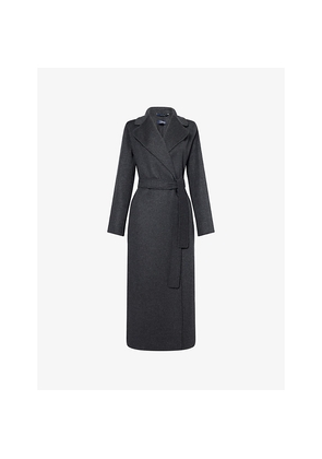 Womens Max Mara Poldo Belted Virgin-Wool Coat