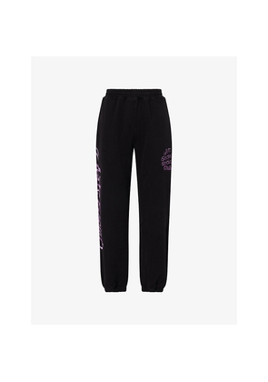 Mens Anti Social Social Club Airbrushed Cotton-Jersey Jogging Bottoms