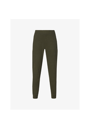 Womens Sweaty Betty Luxe Fleece Stretch-Cotton Jogging Bottoms