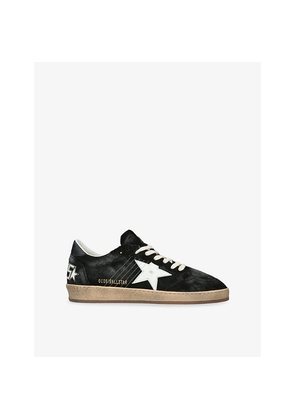 Mens Golden Goose Ballstar Stitched 80203 Suede Trainers