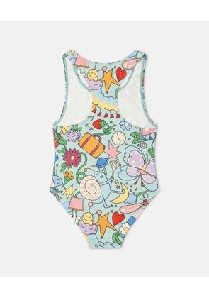 Stella McCartney - Bug Hotel Print Swimsuit, , Size: 5