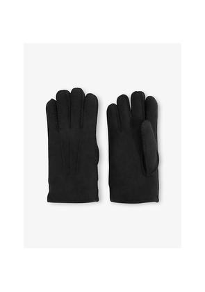 Mens Reiss Agon Shearling-Lined Suede Gloves