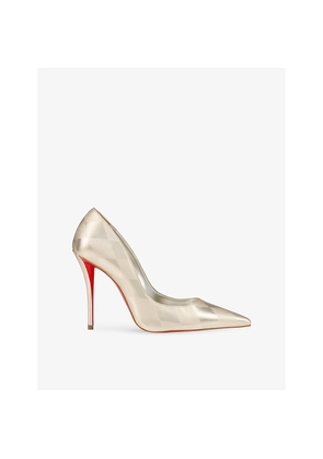 Womens Christian Louboutin Miss Z 100 Nappa-Leather Heeled Courts