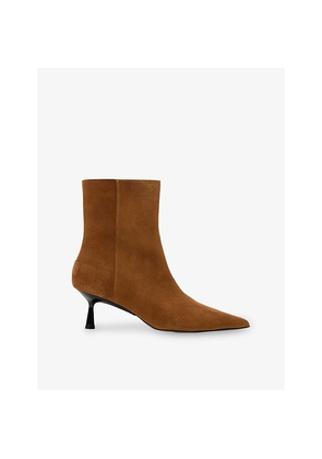 Womens Allsaints Vivian Suede Heeled Boots