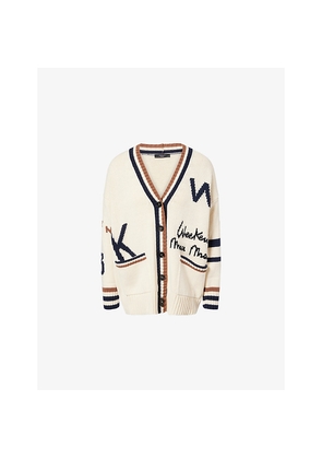 Womens Weekend Max Mara Blasone V-Neck Cotton-Blend Cardigan