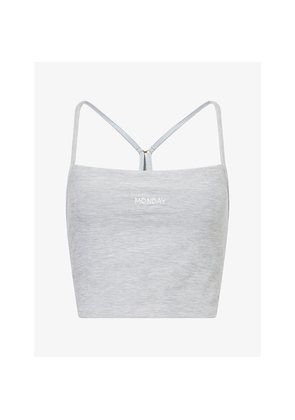 Womens Monday Olympic Square-Neck Sports Bra