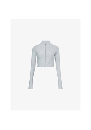 Womens Monday Big Sur Cropped Stretch-Woven Jacket