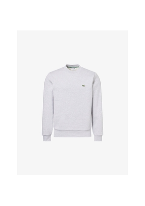Mens Lacoste Brand-Patch Crewneck Cotton-Blend Sweatshirt