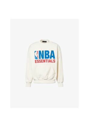 Mens Fear Of God Essentials Fog x Essentials x Nba Sports Crewneck Cotton-Blend Sweatshirt