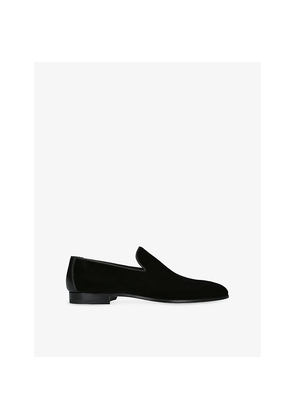 Mens Magnanni Almond-Toe Velvet Loafers