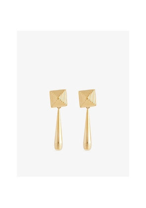 Womens Heaven Mayhem Iris 18ct Gold PVD Plated Stainless-Steel Earrings