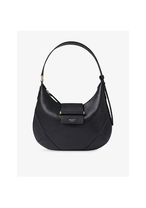 Womens Jimmy Choo Bar Hobo Small Leather Shoulder Bag