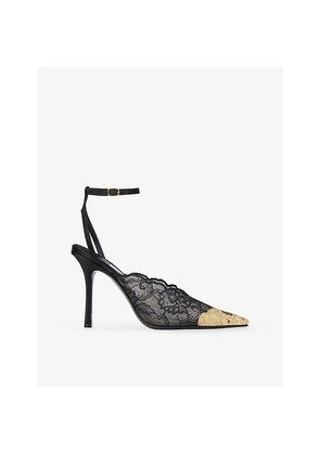 Womens Jimmy Choo Faiz 100 Lace Pumps