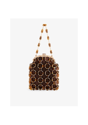 Womens Cult Gaia Brielle Bead-Embellished Satin Clutch