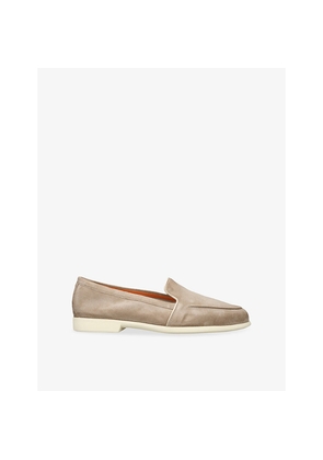 Womens Santoni Malibu Suede Loafers