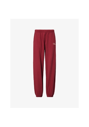 Womens Sporty & Rich Soho Logo-Print Cotton Jogging Bottoms