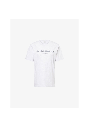 Womens Sporty & Rich Health Club Logo-Print Cotton T-Shirt