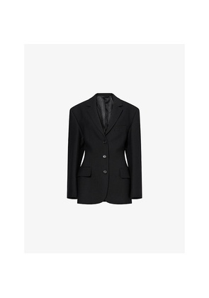Womens Acne Studios Jikkowa Single-Breasted Wool Jacket