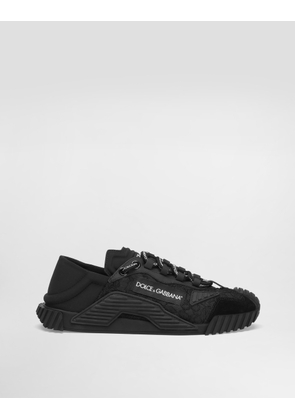 Dolce & Gabbana Mixed-materials Ns1 Slip-on Sneakers - Woman Sneakers Black Fabric 40