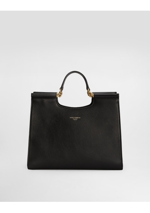 Dolce & Gabbana Small Sicily Shopper - Woman Tote Bags Black Onesize