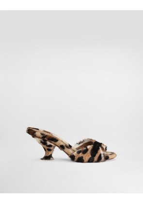 Dolce & Gabbana Leopard-print Keira Mules - Woman Slides And Mules Print 38