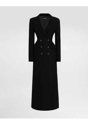 Dolce & Gabbana Double-breastedwool Coat - Woman Coats And Jackets Black 38