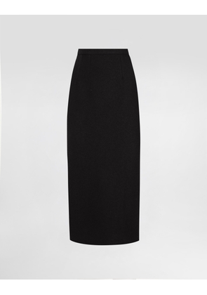 Dolce & Gabbana Wool Pencil Skirt - Woman Skirts Black 46