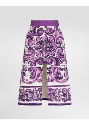Dolce & Gabbana Majolica-print Skirt - Woman Skirts Multicolor 38