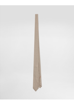 Dolce & Gabbana Micro-design Jacquard Martini Tie - Man Ties And Pocket Squares Multi-colored Onesize