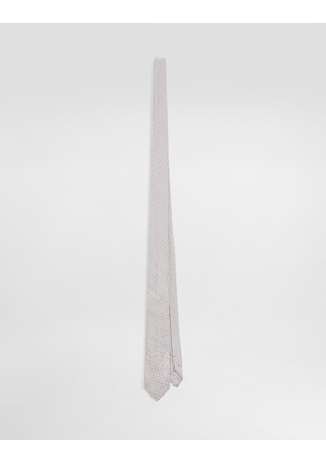 Dolce & Gabbana Micro-design Jacquard Martini Tie - Man Ties And Pocket Squares Multicolor Onesize