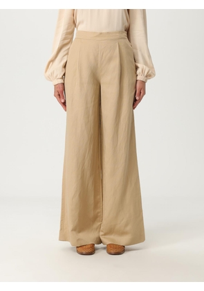 Pants TWINSET Woman color Sand
