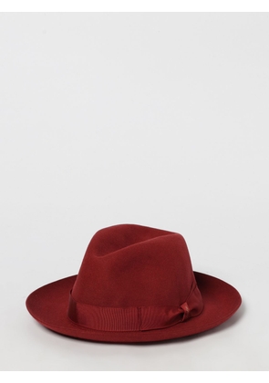 Hat BORSALINO Men color Burgundy