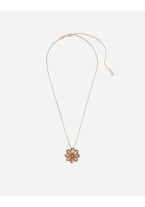 Dolce & Gabbana Spring Pendant 18-carat Yellow And Red Gold And Morganites    - Woman Necklaces Gold Onesize