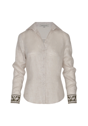 Andres Otalora Murmullo De Ti Embroidered Linen Shirt - Moda Operandi