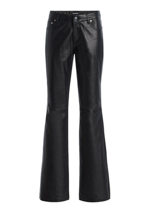 EB Denim Maria Leather Mid-Rise Bootcut Jeans - Moda Operandi