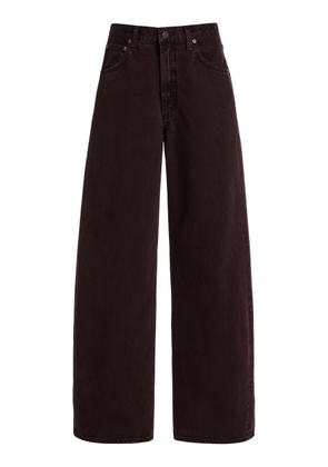 Agolde Low Curve Rigid Mid-Rise Tapered Jeans - Moda Operandi