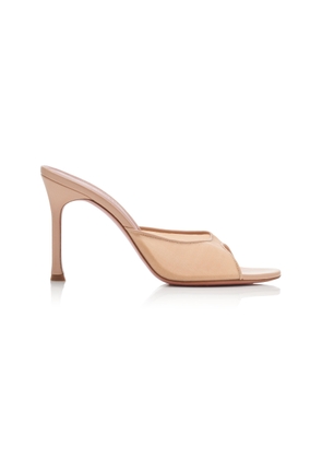 Amina Muaddi Alexa Mesh Sandals - Moda Operandi