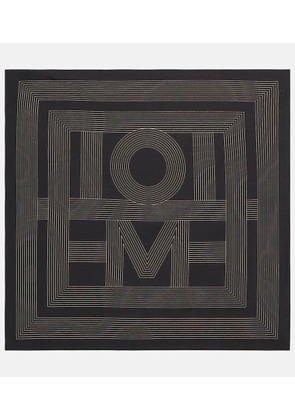 Toteme Logo cotton and silk scarf