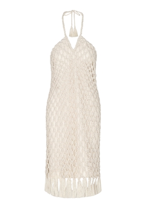 Andres Otalora Mi Caprichito Handmade Macrame Midi Dress - Moda Operandi