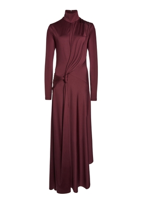 Victoria Beckham Twist-Detailed Jersey Maxi Dress - Moda Operandi
