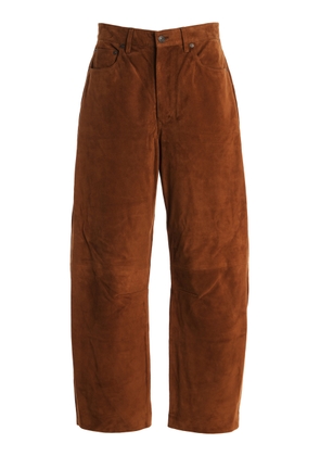 Citizens of Humanity Miro Suede Barrel-Leg Pants - Moda Operandi