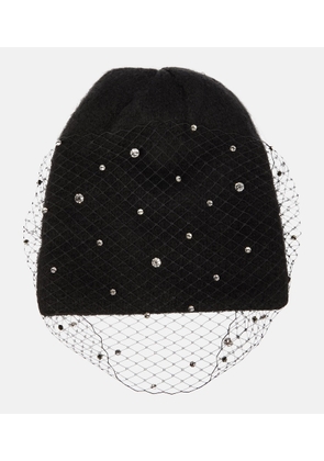 Jennifer Behr Alpaca wool-blend embellished beanie