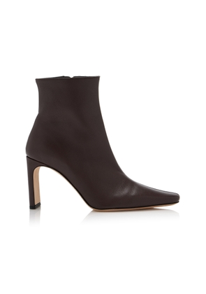STAUD Wally Leather Ankle Boots - Moda Operandi