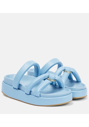 Dries Van Noten Padded leather platform sandals