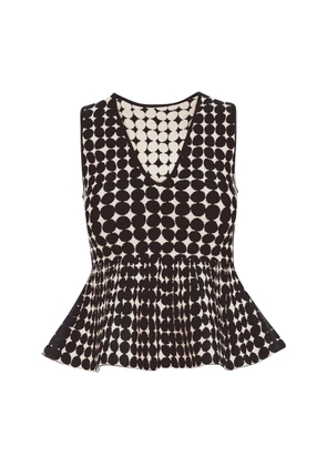 Pepa Pombo Lua Printed Peplum Top - Moda Operandi