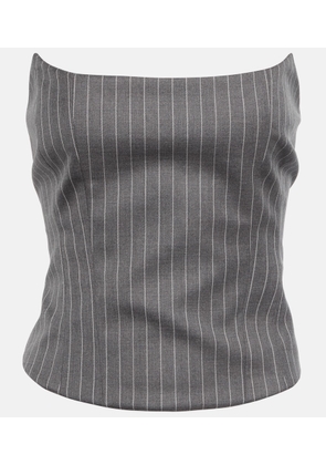 Magda Butrym Pinstripe wool bustier