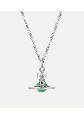Vivienne Westwood New Tiny Orb Pendant Necklace Silver Cubic Zirconia Women