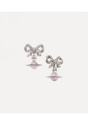 Vivienne Westwood Octavie Earrings Platinum-pink-pink-cz- Platinum-pink-pink-cz- Women